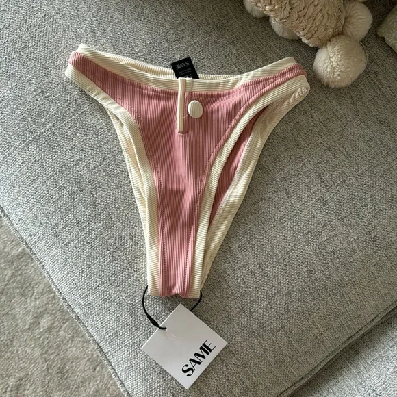 SAME Los Angeles The Grace Ribbed Bottom Pink - Picture 2 of 8